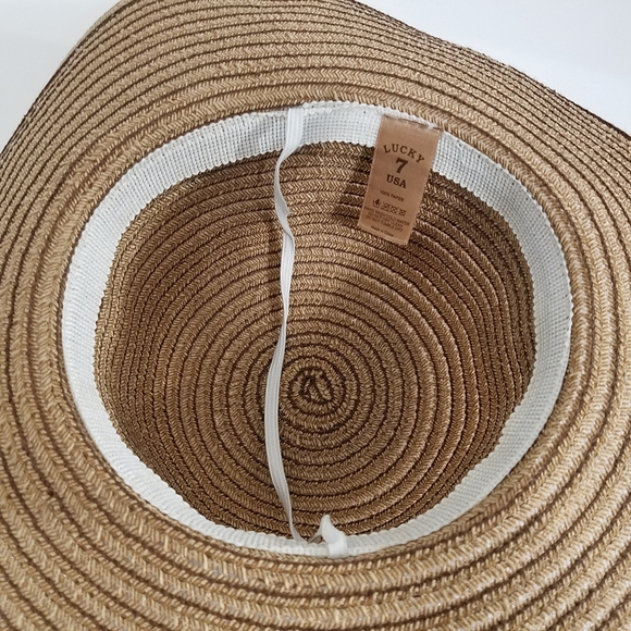 LUCKY straw hat with dot ribbon - Picture 3 of 5